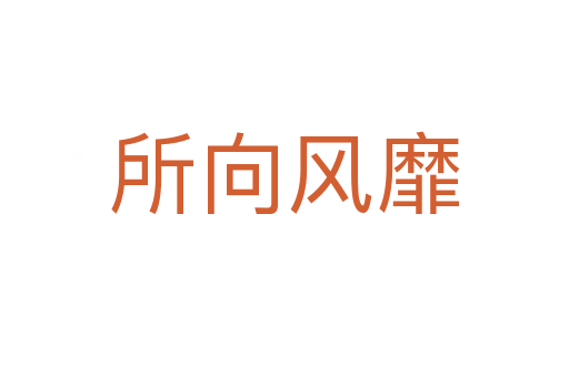 所向風(fēng)靡